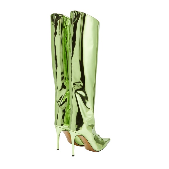 ALEXANDRE VAUTHIER TALL METALLIC BOOTS IN GREEN SIZE IT40 - Picture 3 of 10